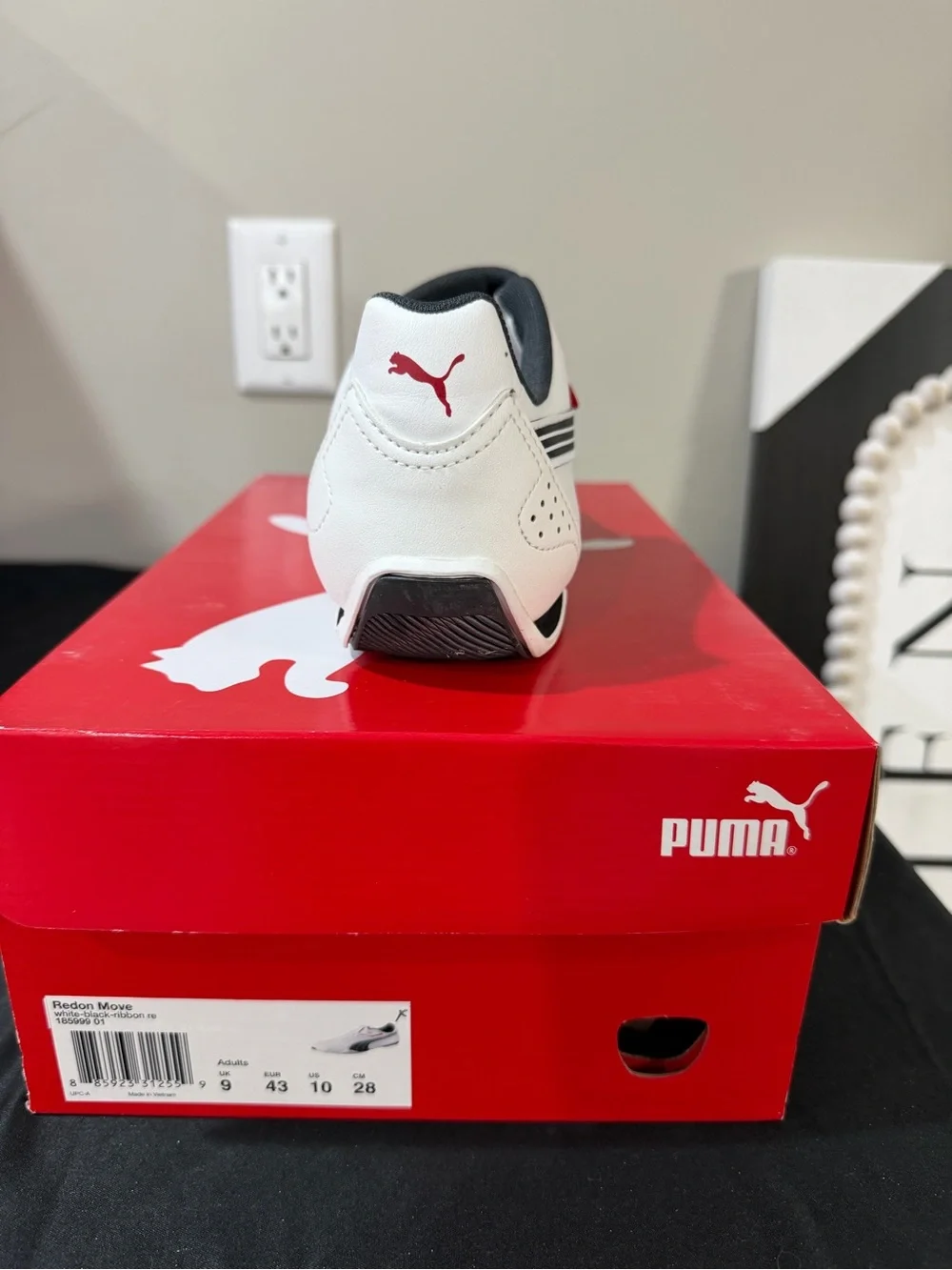Puma White Slip-On Loafers with Silver Logo